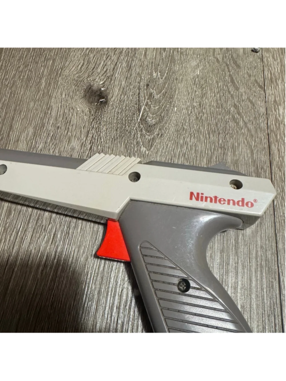 1985 Nintendo Zapper NES-005 Light Gun Controller One Size Gray White